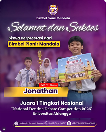 Siswa Berprestasi Bimbel Pionir Mandala