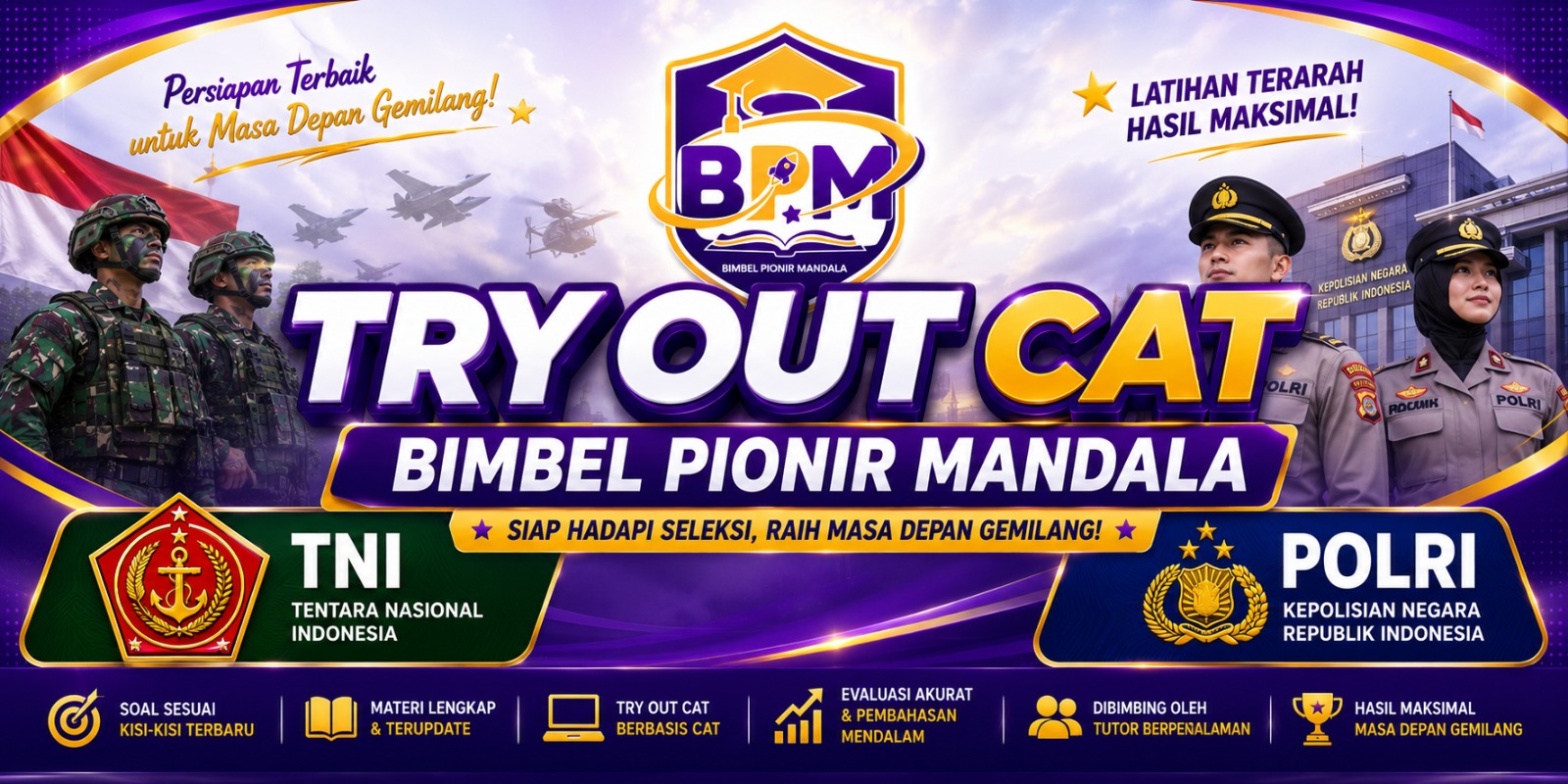Tryout TNI dan POLRI